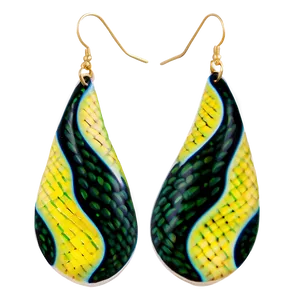 Snake Pattern Earring Png 05252024 PNG image