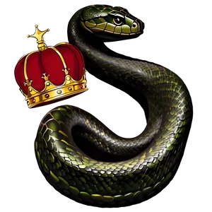 Snake Tattoo With Crown Png 73 PNG image