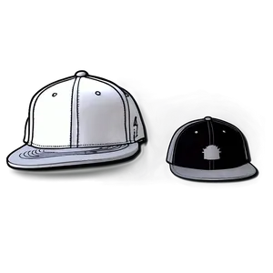 Snapback Hat On White PNG 32