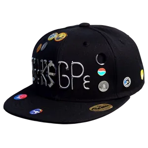 Snapback With Stickers PNG 06262024