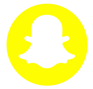 Snapchat_ Ghost_ Logo_ Yellow_ Background PNG image