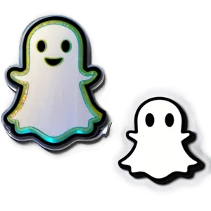 Snapchat Ghost Mascot PNG 06272024