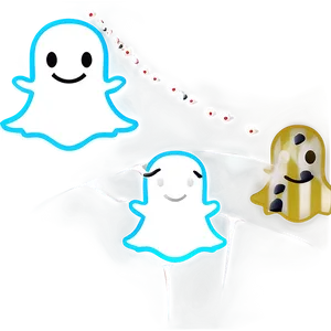 Snapchat Ghost Pattern PNG 06272024 PNG