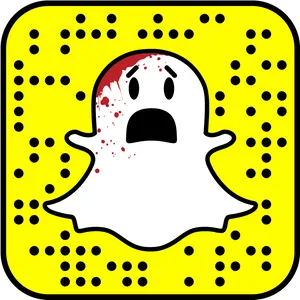 Snapchat Ghost Q R Code PNG image