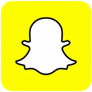 Snapchat Logo Yellow Background PNG image