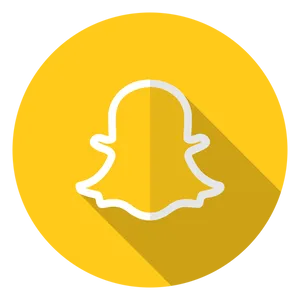 Snapchat Logo Yellow Background PNG image