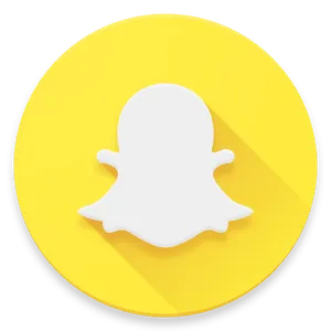 Snapchat Logo Yellow Background PNG image