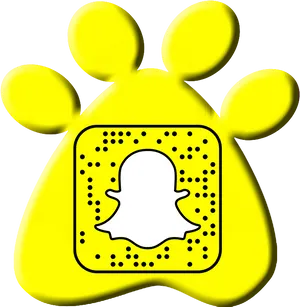 Snapchat Logowith Q R Code PNG image