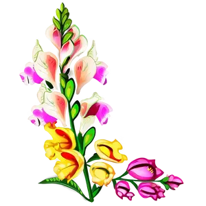 Snapdragon Flower Drawing PNG 34 PNG