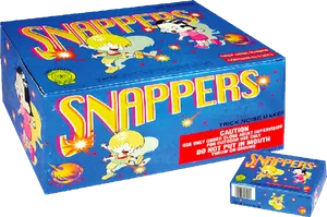 Snappers Firework Trick Noise Makers Box PNG image