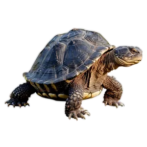 Snapping Turtle In Defensive Position PNG Enc17 PNG
