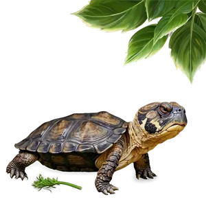 Snapping Turtle Under Leaf Shadow Png 96 PNG image