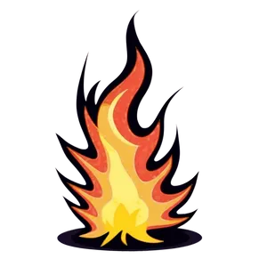 Snappy Cartoon Fire Png Drn81 PNG image