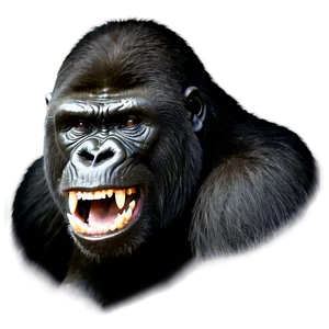 Snarling Gorilla Face PNG 29 PNG