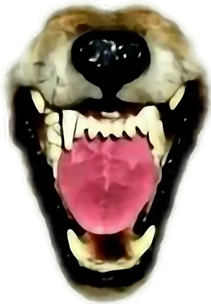 Snarling Werewolf Mouth PNG