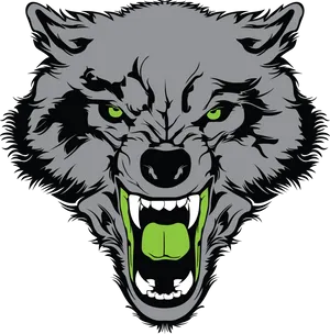 Snarling Werewolf Vector Art PNG image