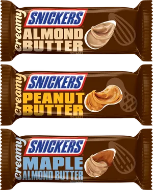 Snickers Creamy Butter Varieties PNG image