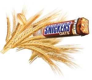 Snickers Oats Barwith Wheat Stalks PNG image