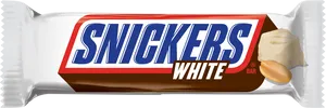 Snickers White Chocolate Bar Packaging PNG image