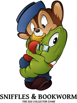 Snifflesand Bookworm Looney Tunes PNG image