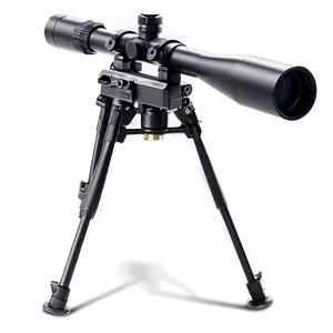 Sniper Rifle Bipod Stand PNG Gul