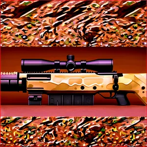 Sniper Rifle In Desert Camo Png Ejn93 PNG image