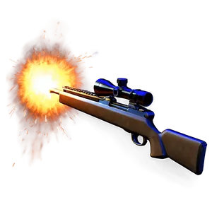 Sniper Rifle Muzzle Flash Png Deu PNG image