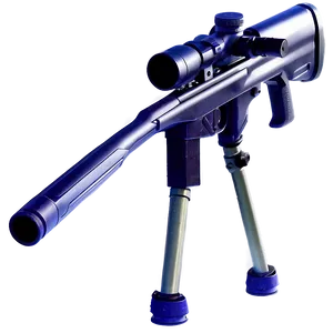 Sniper Rifle On Tripod PNG Itb50 PNG