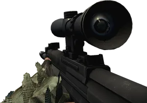 Sniper Rifle Scope View PNG