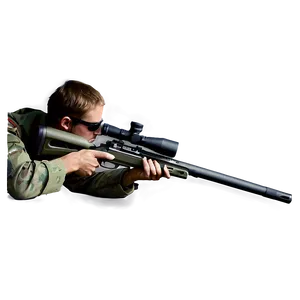 Sniper Rifle Shooting Position PNG 06262024 PNG