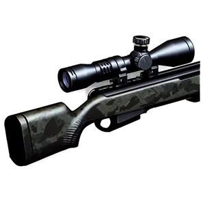 Sniper Rifle Silhouette PNG 06262024