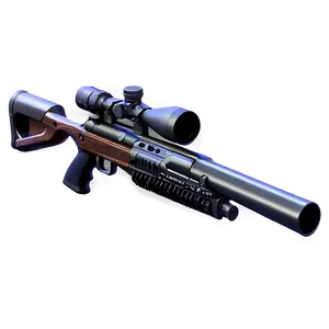 Sniper Rifle With Folding Stock PNG 51