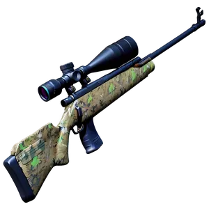 Sniper Rifle With Ghillie Wrap PNG Vqy76 PNG