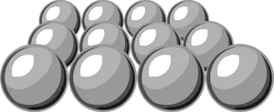 Snooker Balls Triangle Formation PNG image