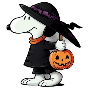 Snoopy Dressed For Halloween PNG 06122024