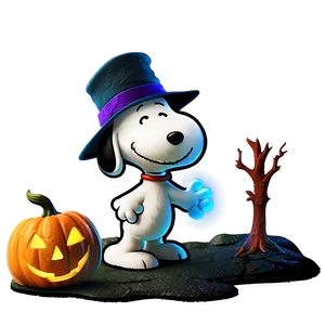 Snoopy Halloween Ghost Hunt Png Ekw PNG image