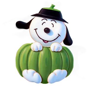 Snoopy Halloween Pumpkin Patch PNG Iwk24 PNG