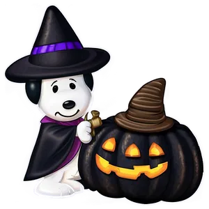 Snoopy Halloween Witchcraft PNG Ufj