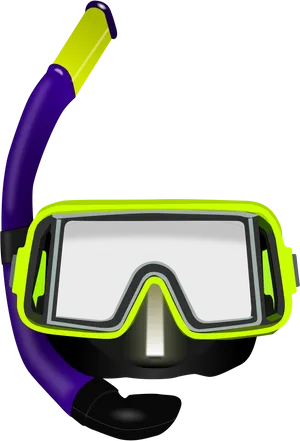 Snorkeling Gear Vector Illustration PNG image