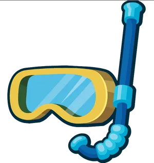 Snorkeling Gear Vector Illustration PNG image