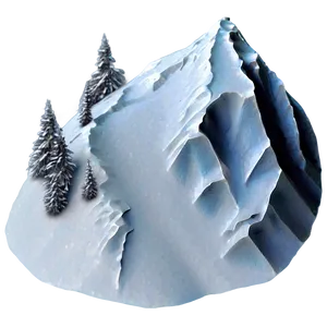 Snow Avalanche Mountain PNG 04292024