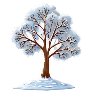 Snow Blanketed Tree Png 45 PNG image