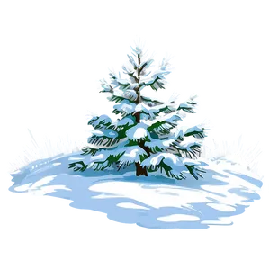 Snow Blanketed Tree Png Pcu77 PNG image