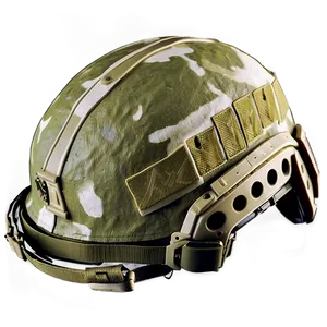 Snow Camo Combat Helmet PNG 06262024 PNG