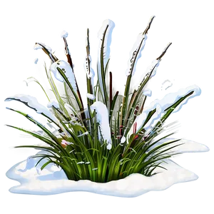 Snow-capped Grass Png Aqj95 PNG image