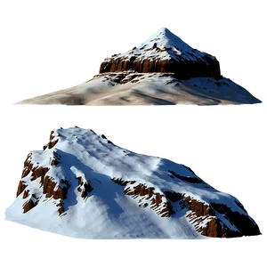 Snow-capped Mesa Png 54 PNG image