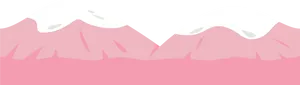 Snow Capped Mountain Peaks Vector