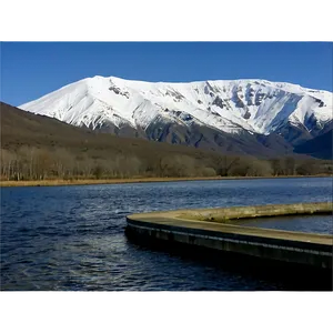 Snow-capped Mountains Behind Dam Png 56 PNG image