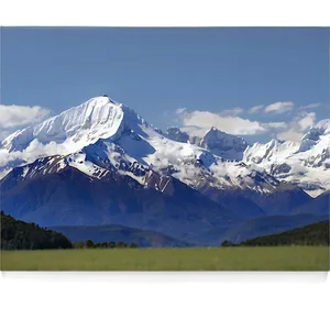 Snow-capped Peaks Panorama PNG Lph