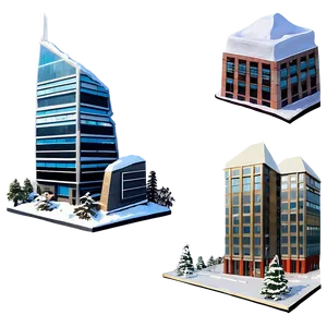 Snow-capped Skyscraper Png 05212024 PNG image